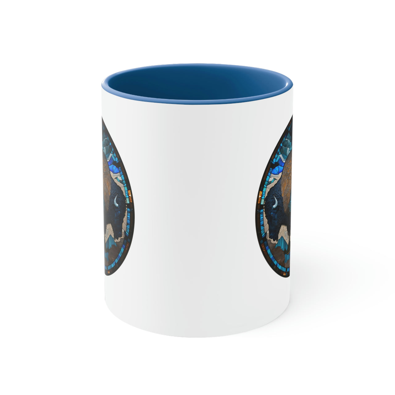 BuffaBlue Stained Glass Coffee Mug, 11oz